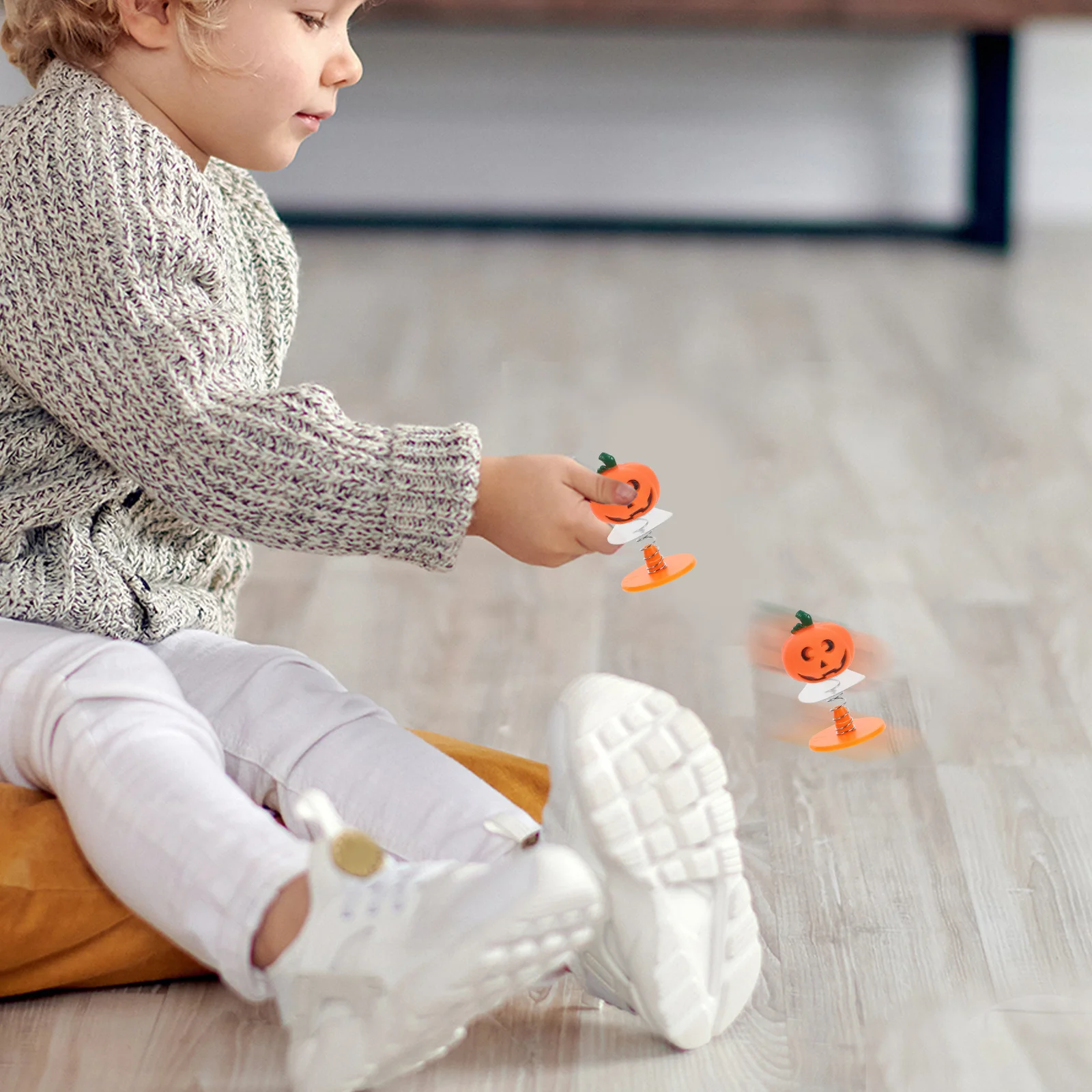 5 pçs halloween primavera pulando figuras dos desenhos animados cores brilhantes favores festa crianças decoração de mesa suprimentos festival de halloween