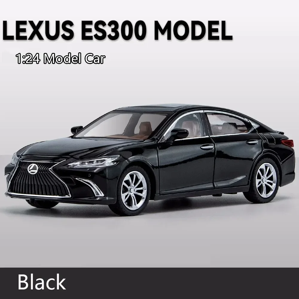 1/24 Car Model Sound And Light Pull Back Toy Car Alloy Car Model for Simulation Lexus Es300H Boy Collection Birthday Gift