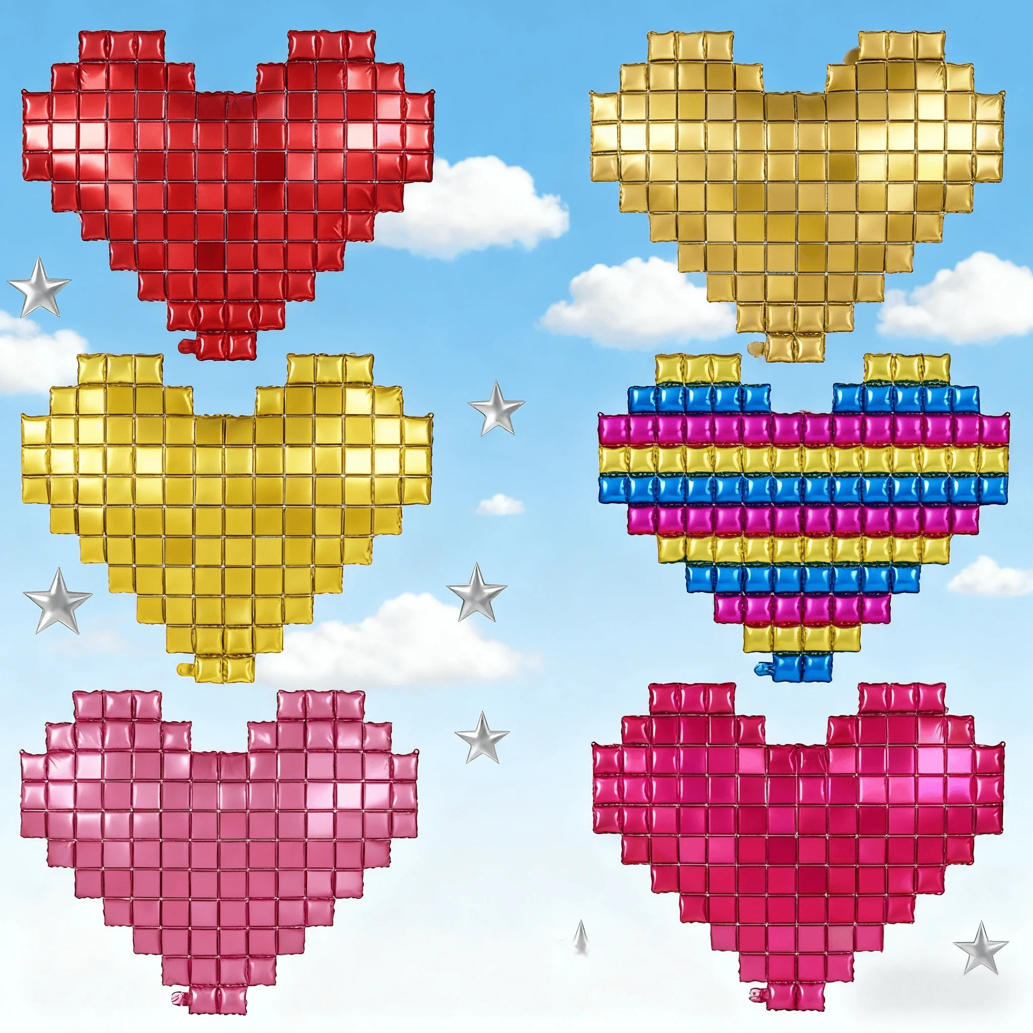 

Heart Shaped Background Wall Foil Balloon Love Letter Balloons for Wedding Party Happy Valentines Day Home Decoration Supplies