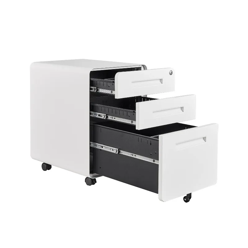 Removable file cabinet with casters Simple drawer Floor-to-ceiling file cabinet
