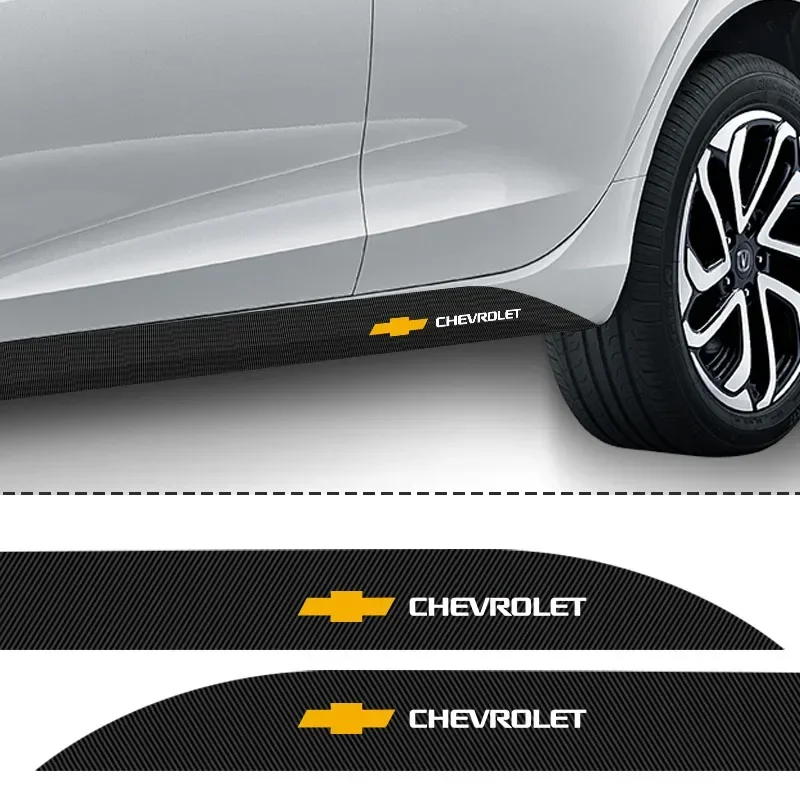 2PCS Car Side Stripe Skirt Sticker Decals Body Auto Accessories For Chevrolet cruze silverado spark captiva Onix Regal Excelle