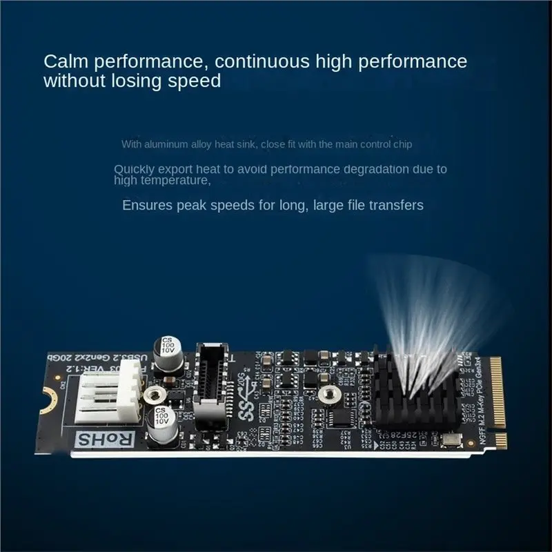 AT82-M.2 NVME MKEY To USB3.2 Adapter ASM3242 Chipset