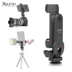 Cimapro CP-10 supporto per telefono girevole a 360 ° supporto per treppiede per telefono a scatto verticale con morsetto per Clip per telefono a scarpa fredda Video Vlog