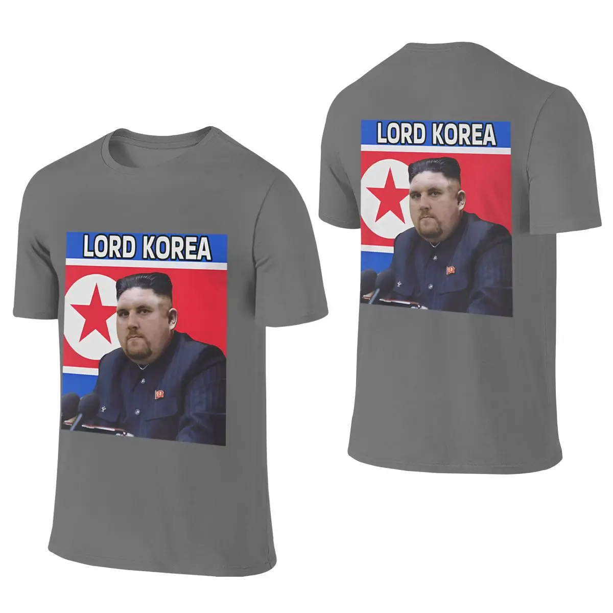 Lord Korea Minimalist Reversible T-shirtNiche Design Dark Color Schemes T-shirt