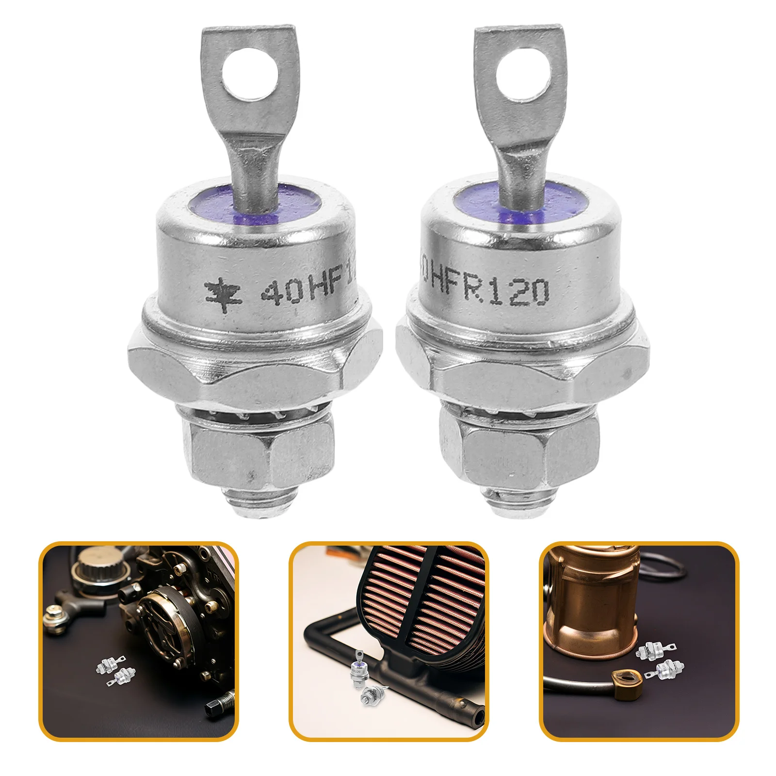 

2Pcs 40hf120 40hfr120 High-Performance Rectifier Diode Kit Stable Reliable Charging Converter Motor Rectifier Diode