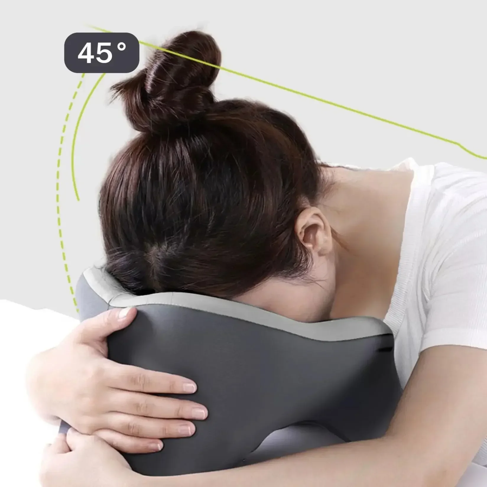 U-shaped Airplane Travel Pillow Office Slow Rebound Memory Cotton Sleeping Pillow Student Protection Neck Pillow