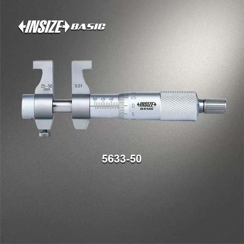 INSIZE Basic Inside Micrometers,5-30mm with setting ring/25-50mm with setting ring/50-75mm/75-100mm,graduation 0.01mm