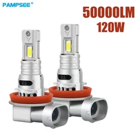 PAMPSEE 200W 60000LM HB3 LED 12V bombilla de faro Canbus 6000K H4 H11 9005 HB4 9006 H7 lámpara antiniebla 7035 Turbo CSP H7 faro LED M30