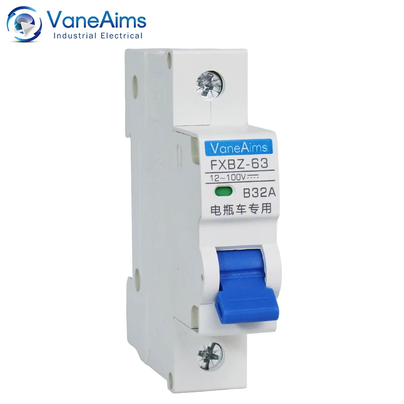 DC MCB 24V 48V 96V DZ47 circuit breaker DC 40A 63A 32A DZ47-63 power switch protector For battery car And Electric vehicle start