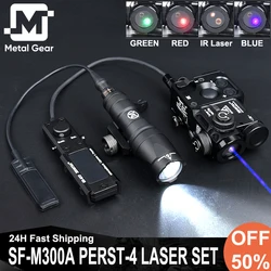 2024 Zentic PERST-4 IR Laser M300A Hunting Flashlight Constant Button Switch Set Tactical Wadsn Perst4 Red Green Blue Laser