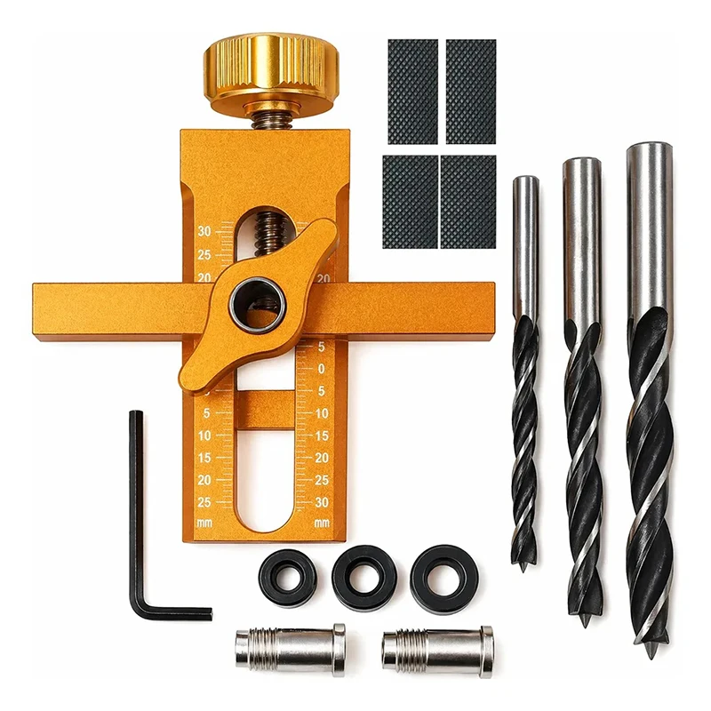 Woodworking Cabinet Door Installation Jig Tool Door Panel Install Rebounding Positioning Device with Adjustable Guide Pins