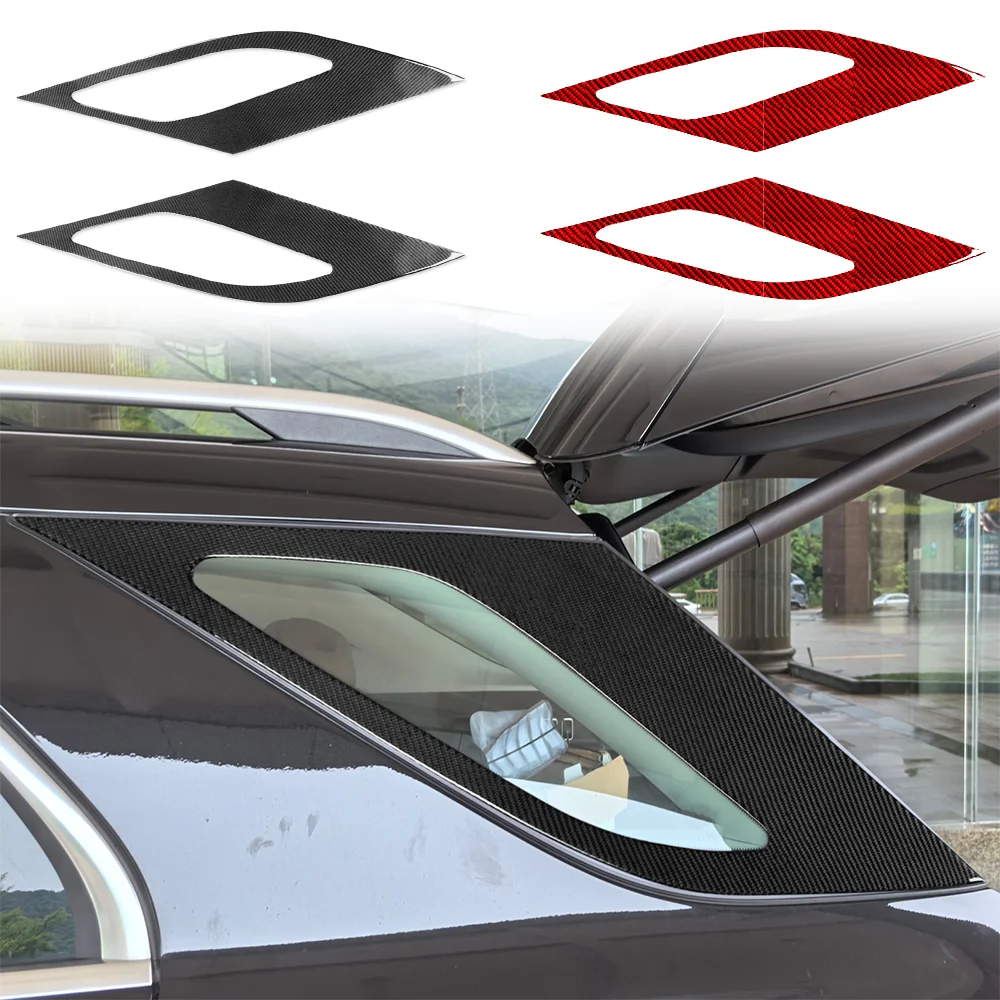 

For Benz GLE W167 2019—2024 Carbon Fiber Car Accessories Trail Windscreen Sides Panel Cover Trim Sticker Interior Modification