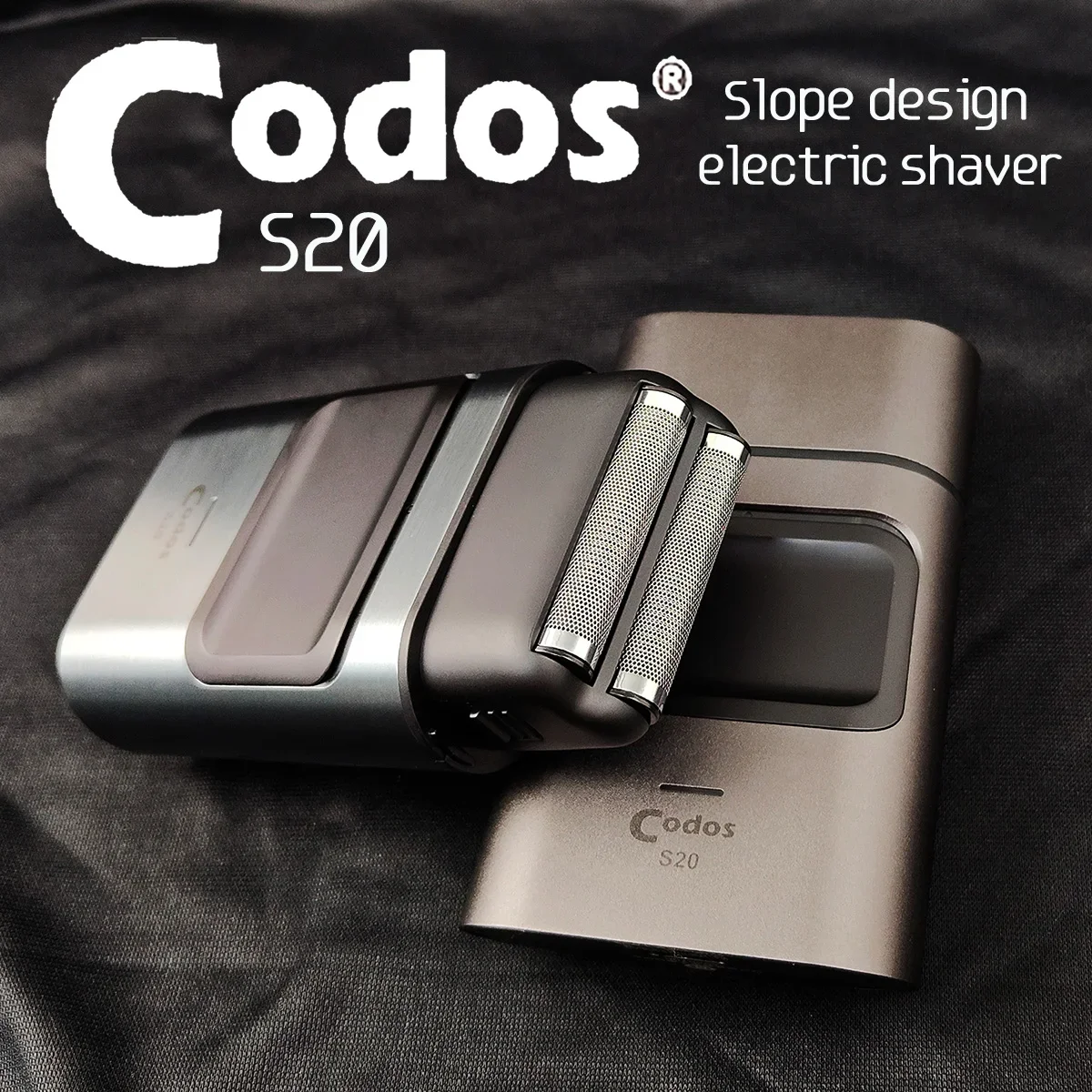 Professional Codos S20 Shaver 8200RPM Floating Double Cutter Head Large Battery 2000MAH Hair Clipper Trimmer Electric Men Barba