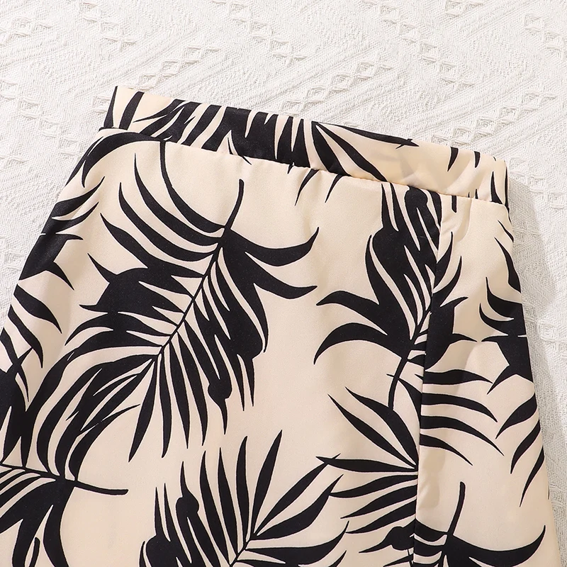 مجموعات نمط العطلة السوداء أنيقة سوداء محبوكة تانك القمم وتنورة مقسمة توين الفتيات الزي 8-12 سنة الاطفال الدعاوى اليومية الصادرة #5