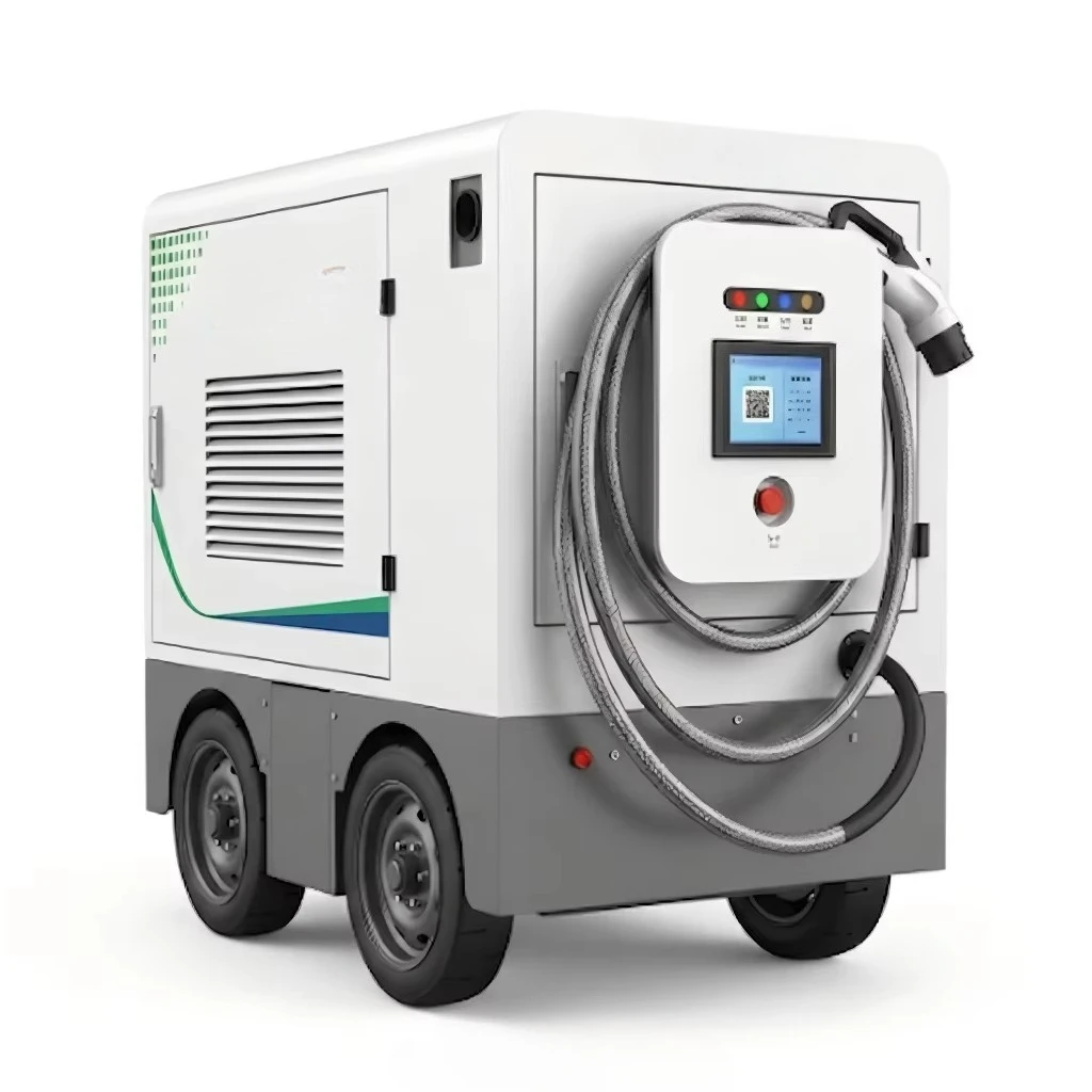 Show Events Commercial Mobile  Charging Dispenser 30kW Wheel Mount
