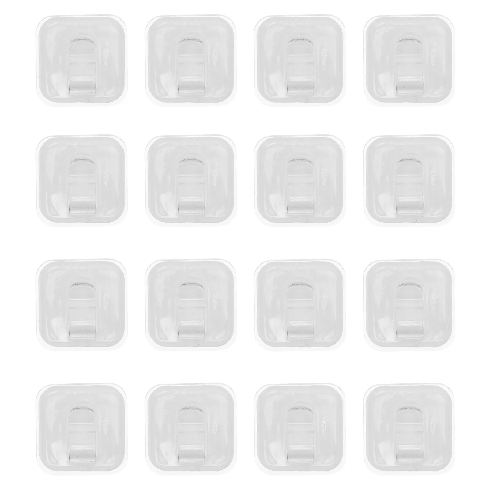 

20 шт. прозрачных мини-крючков для внутреннего освещения, не повреждающие поверхность, держатели для гирлянд, для Рождества, балкона, фестивалей, вечеринок, декора