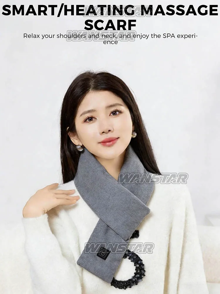 

Intelligent heated scarf, USB charging, very suitable for leisure outdoor activities, camping, clearance sales (no battery)
