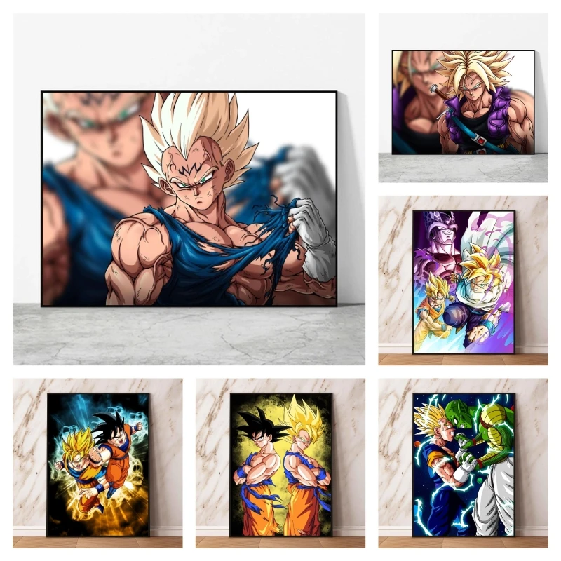 Anime Posters Dragon Ball Gohan Picture Print Wall Living Room Decor Gifts Prints and Prints Hanging Modular Painting Classic