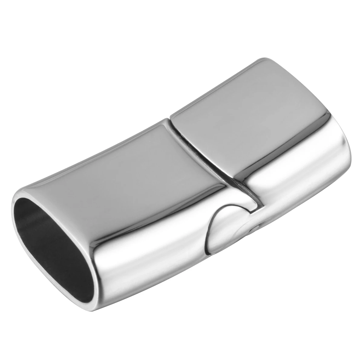 

10 pcs 316 Stainless Steel Magnetic Buckle Clasps Webbing Strap Fastener Secure Closure For Bracelets Necklaces Belts