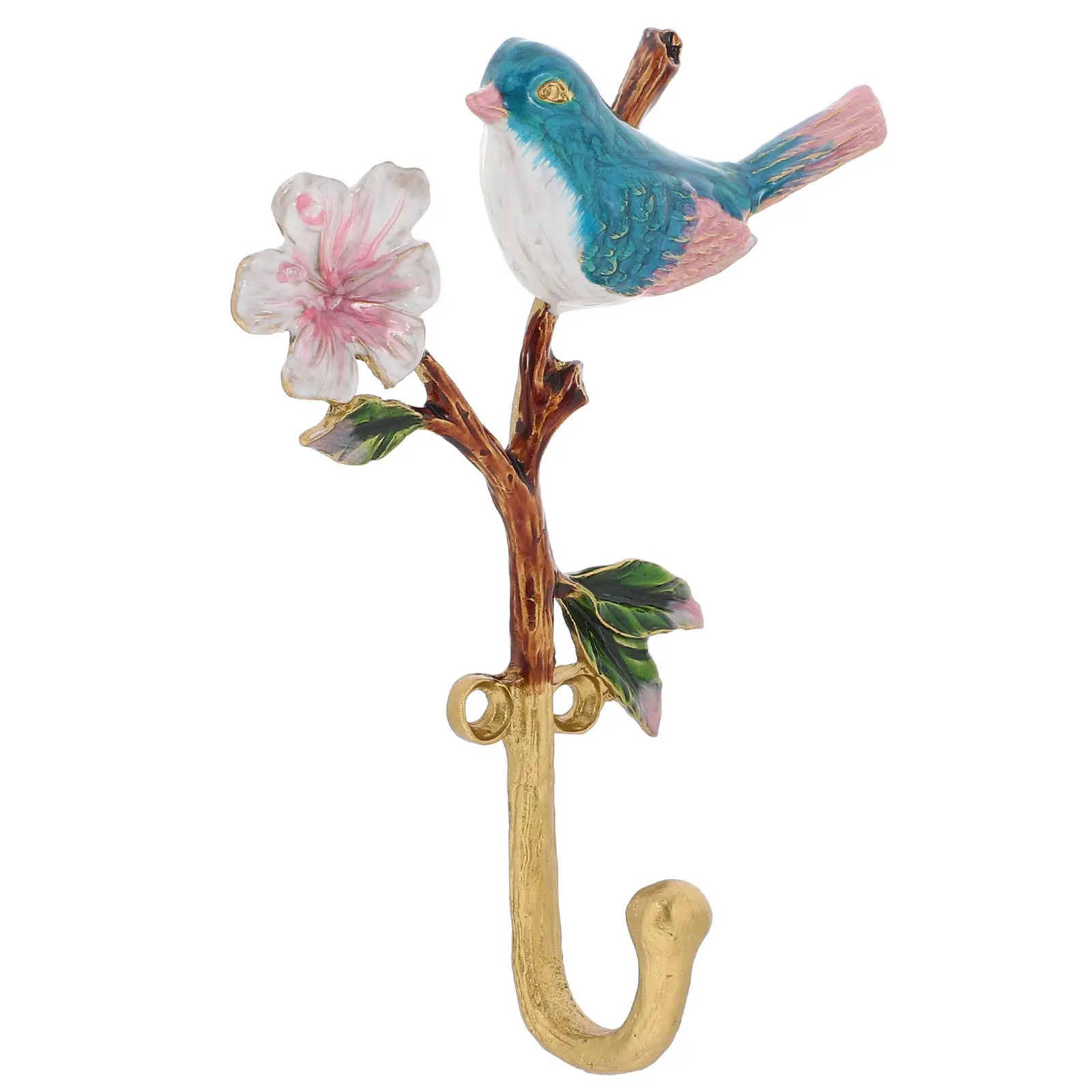 

Creative Bird Shaped Enamel Wall Hooks Stylish Heavy Duty Metal Hooks for Coats Towels Keys Bags Entryway Bathroom Bedroom Decor