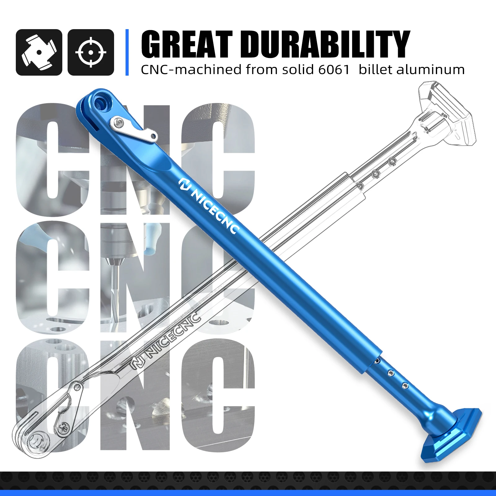 NICECNC ل Sherco 125 SE-R 250 SE-R 300 SE-R قابل للتعديل دراجة نارية مسنده عدة 500 SEF-R 450 SEFR 350 SEF-R 300 2012-2024