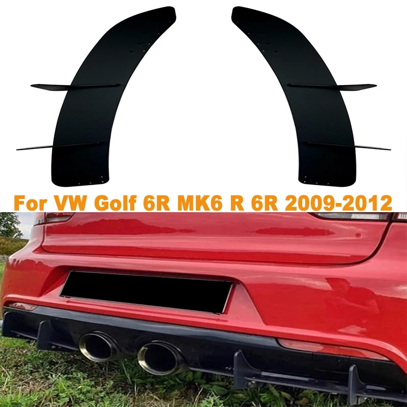 

Car Rear Bumper Lip Diffuser Spoiler Splitter Protector Car Styling Auto Accessories For VW Golf 6R MK6 R 6R 2009-2012