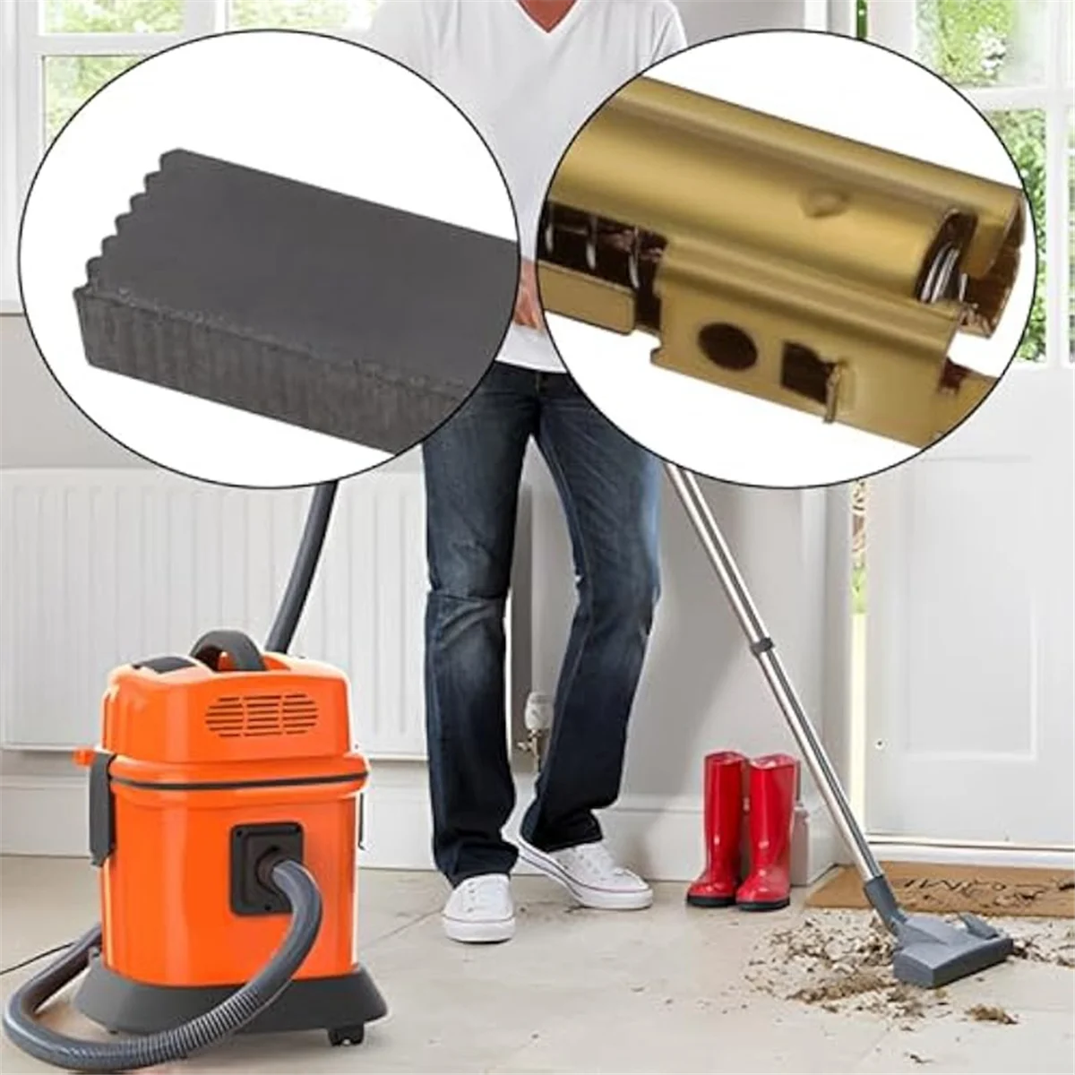 BOFF- Spazzole di carbone per motore 4 pezzi 32mmx11mmx6.3mm per Karcher per Hoover per Vax Wet Vacuum BL21104 230260