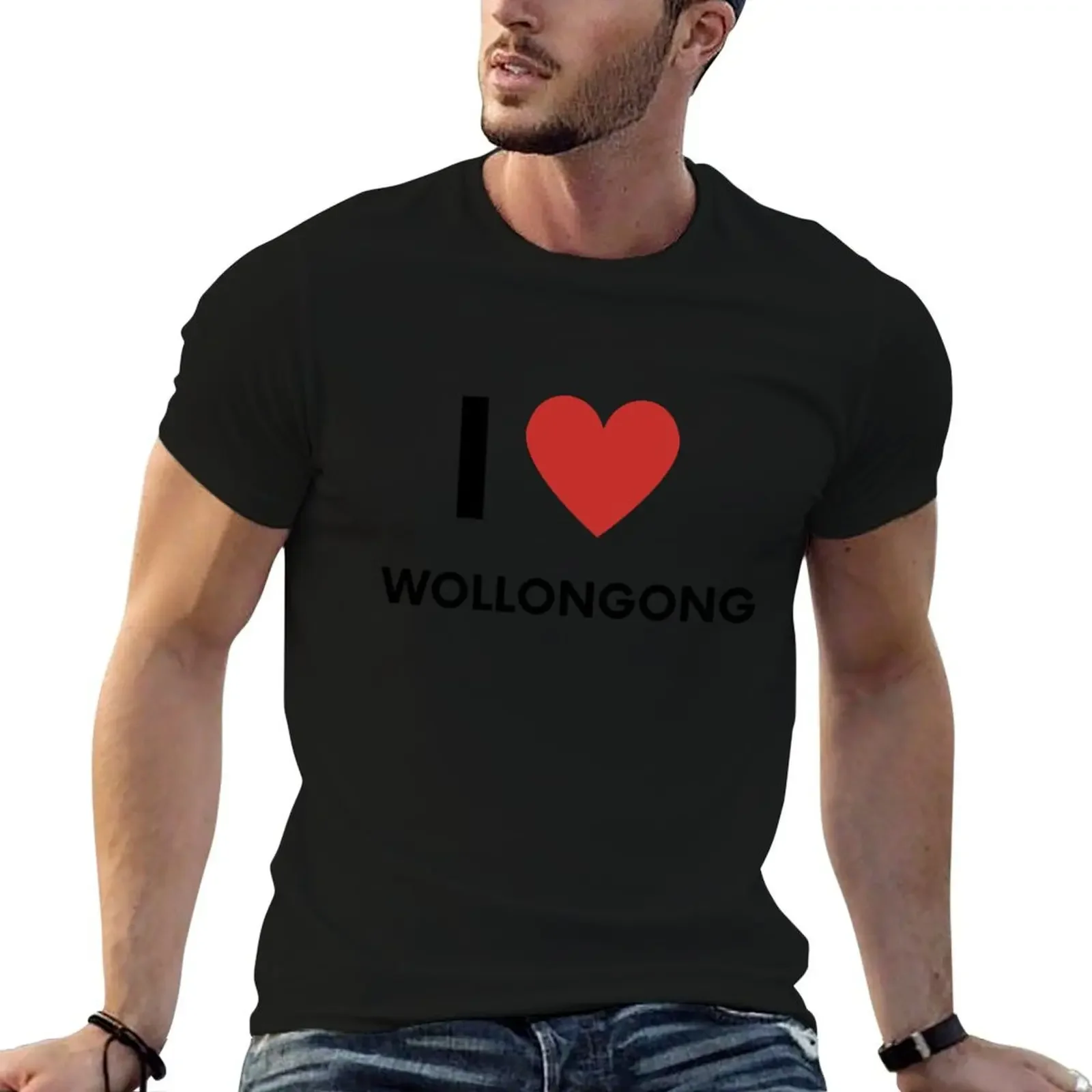 I Love Wollongong T-Shirt quick drying shirts graphic tee korean fashion heavy weight t shirts for men