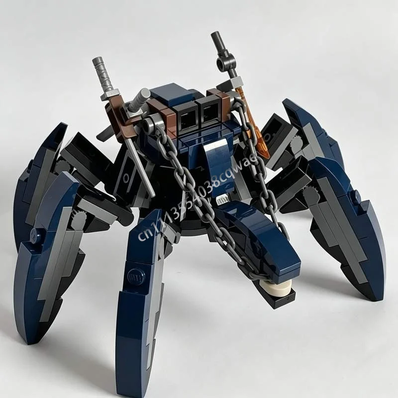 127PCS Midi Acklay Rider V2 Creature MOC Model Custom Building Blocks DIY Assembly Puzzle Sci-Fi Collectible Toy Display Gifts
