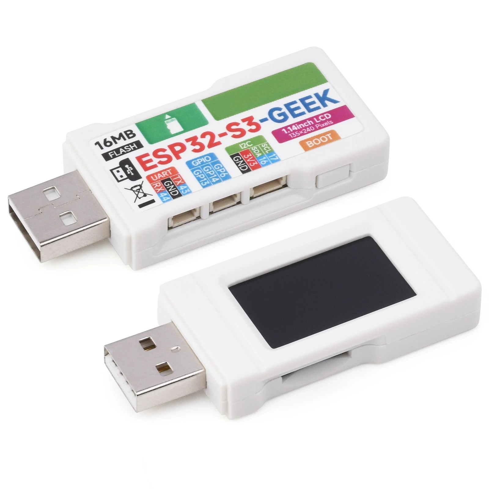 

1,14-дюймовый цветной ЖК-дисплей 65K с поддержкой Wi-Fi и Bluetooth LEESP32-S3-GEEK, макетная плата ESP32-S3R2, решение для микросхем