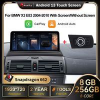 Android 13 Snapdragon 662 1280*480 10.25 Inch Display For BMW X3 E83 2004-2010 with GPS Navigation WIFI Stereo Dash Multimedia
