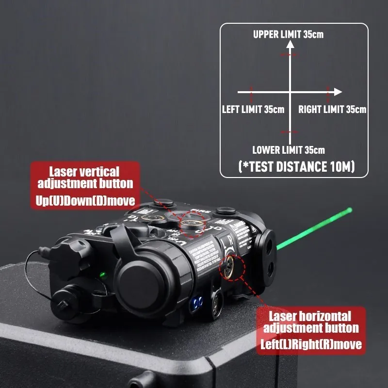 Imagem -04 - Wadsn-tactical All Metal l3 Ngal Ponteiro Laser Vermelho Verde e Azul Dot ir Sight Pointer Airsoft Arma Caça Strobe Lanterna