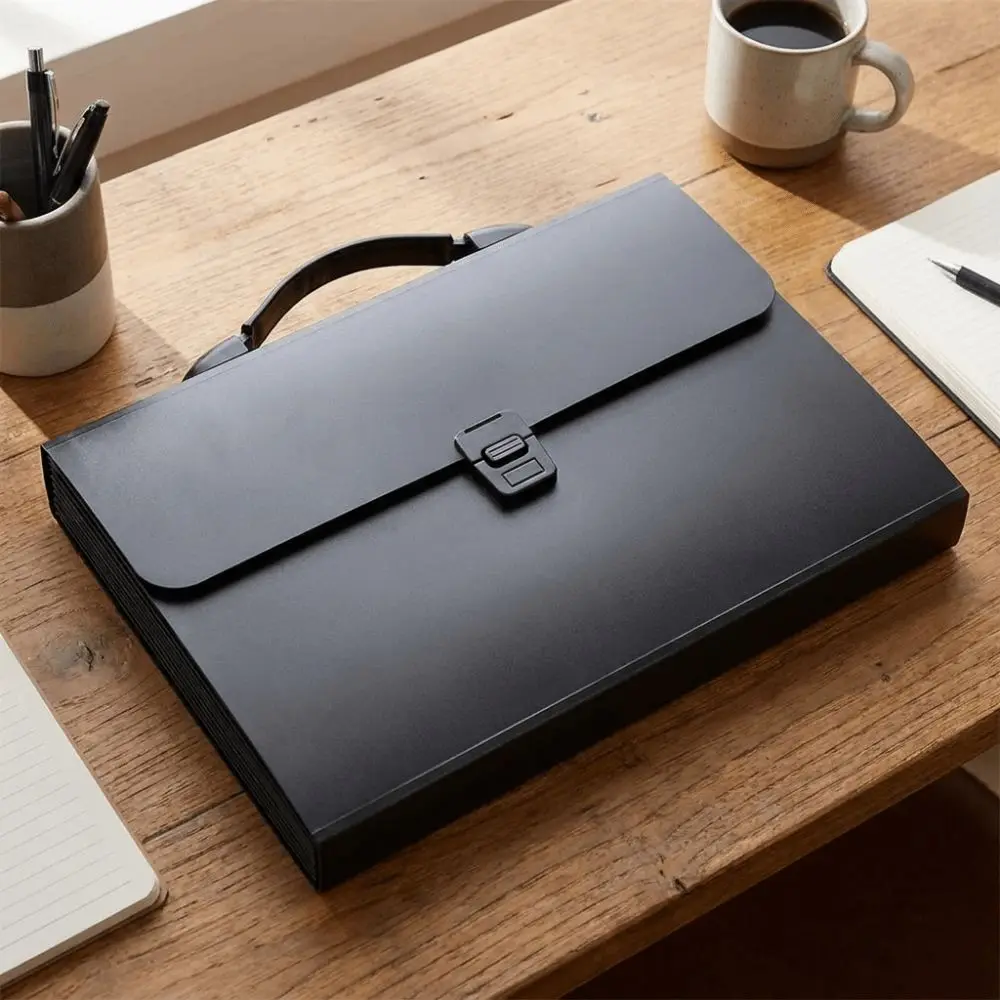

13 Layers Accordion File Folder Portable Large Capacity Document Storage Bag with Handle Waterproof a4 Document Holder School