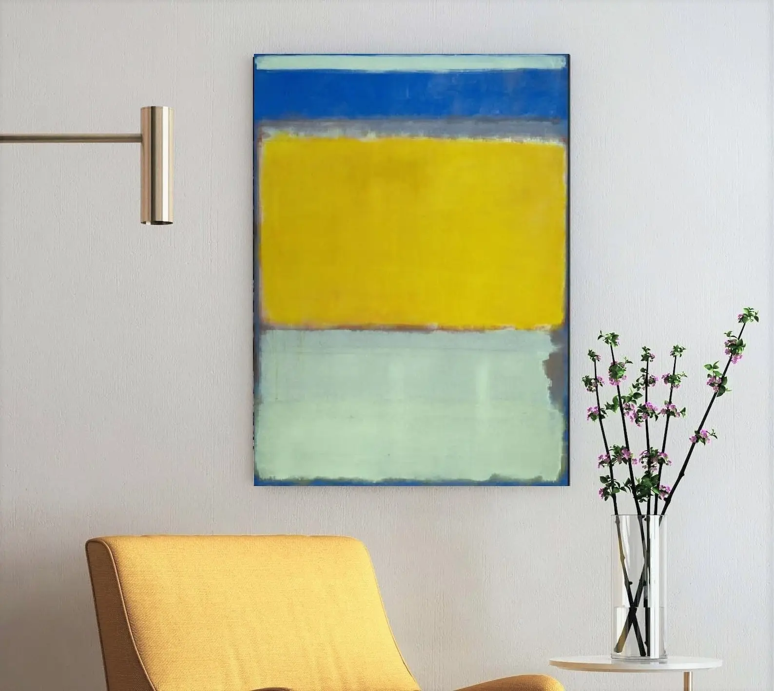 

Hand-painted Abstract Oil Painting Mark Rothko Art Reproduction Modern Wall Decor Minimalist Painting Living Room Wall Art
