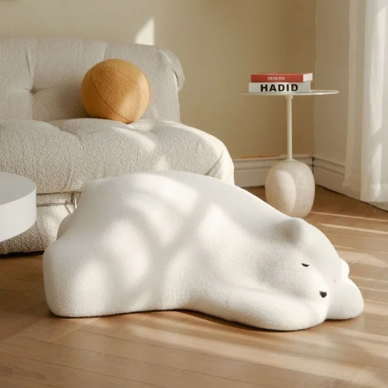 Polar Bear Living Room Sofas Creative Single Sofa Modern Multifunction Sofa Beds Minimalist Recliner Chair Home Furnitures