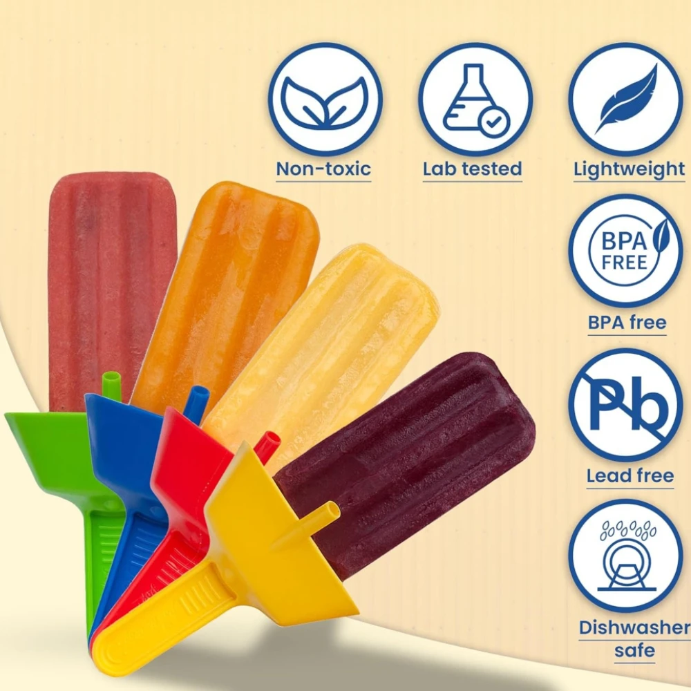 THE ORIGINAL Pop No Drop Popsicle Holder Mess-Free Frozen Treats Holder No Drip Ice Pop Popsicle Cone Holders for Kids Adults 2