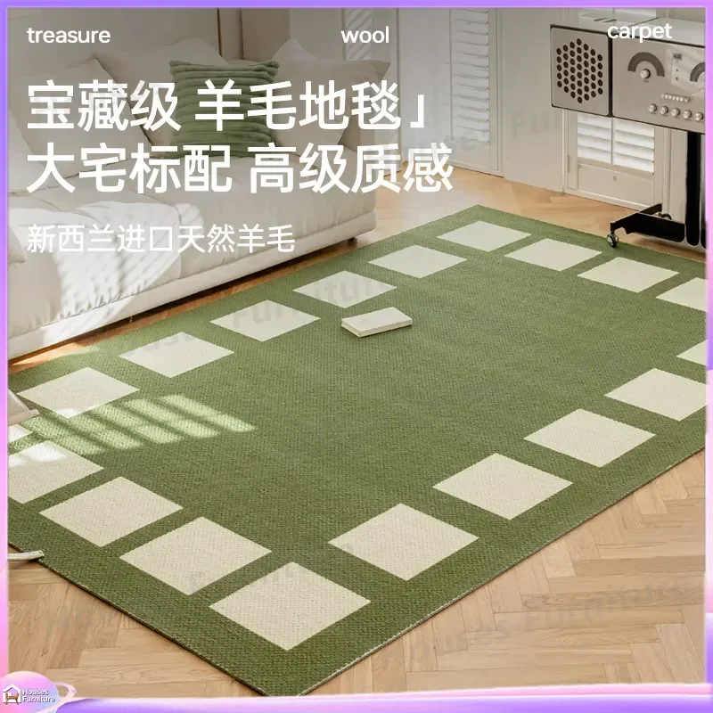 Carpet living room dopamine non-slip sofa coffee table blanket easy to take care of large area bedroom bedside pure wool