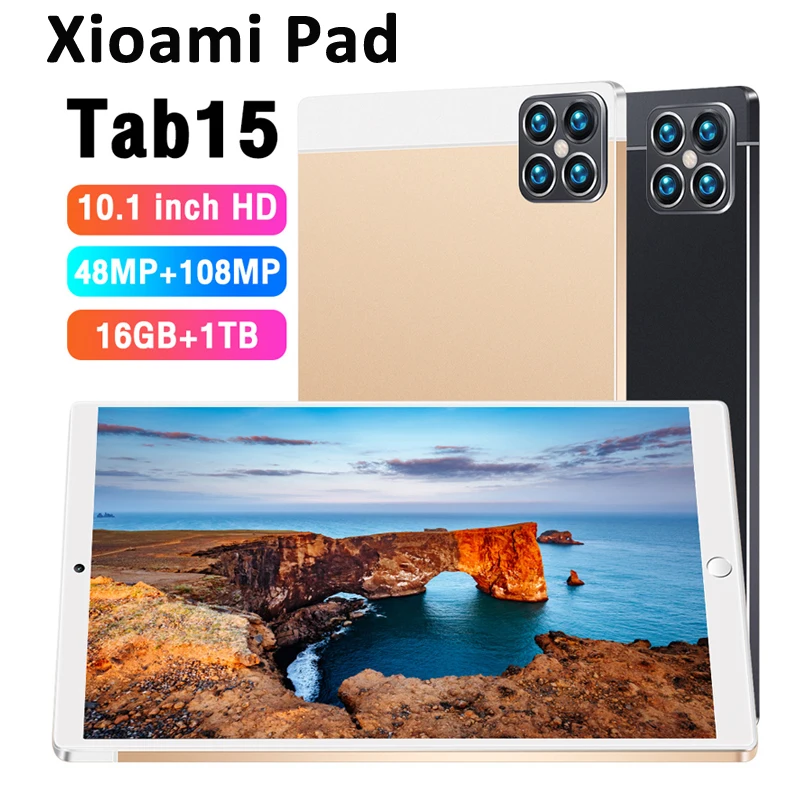 New Tab15 2025 Tablet with Snapdragon 8gen2 4K Screen 22GB RAM 2TB Storage Android 14 System Dual-Mode 5G and Wi-Fi 20000mAh