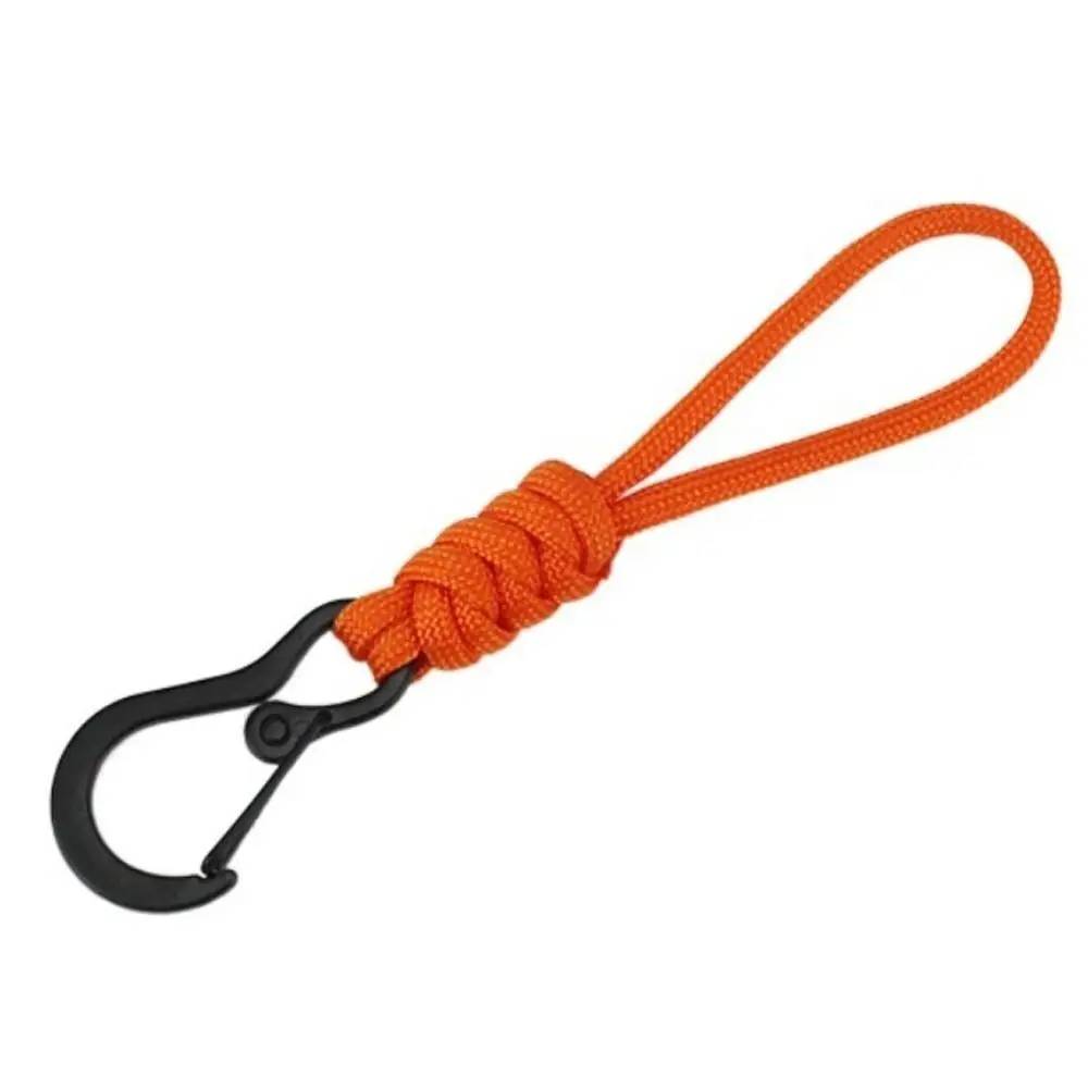 High Strength Paracord Lanyard Anti-lost Wear-resistant Paracord Keychain Stable Multifunctional Braided Woven Keychain Camping