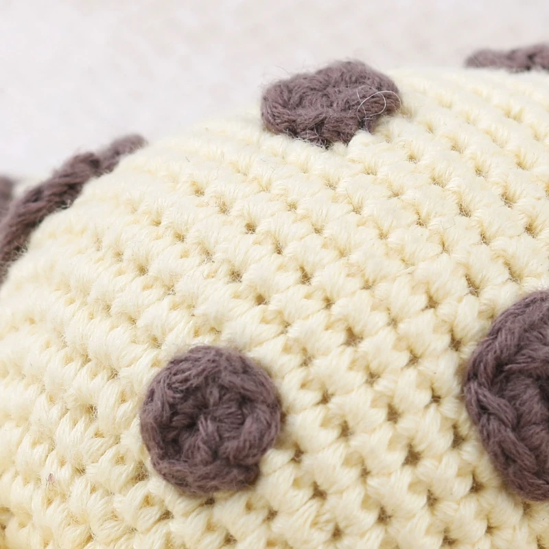 

28cm Crocheted Giraffe Cuddle Stuffed Toy Giraffe Cotton Filled Loneliness Comfort Toy Toddler Kids Room