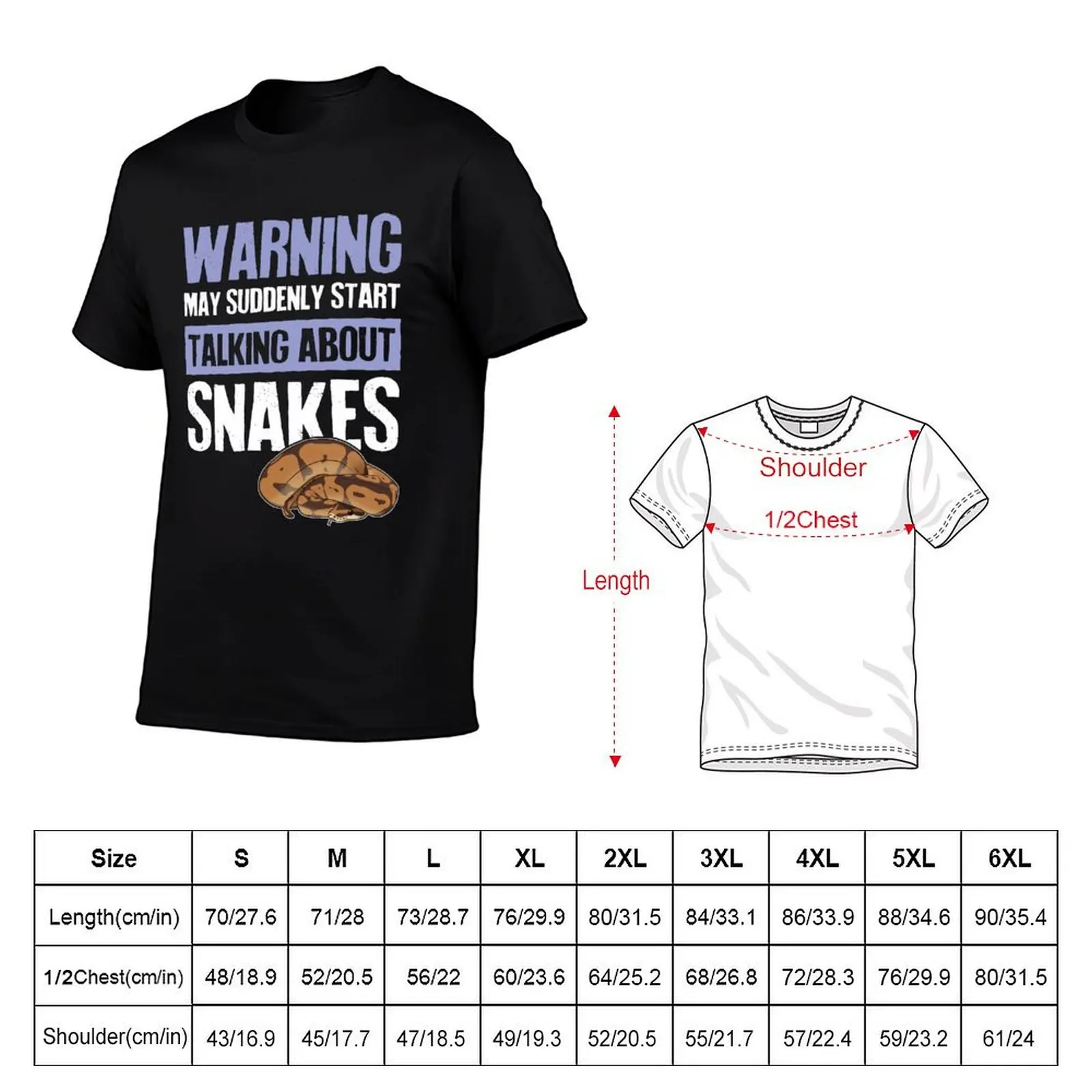 Warning Suddenly Talking About Snakes T-Shirt UV Protection Outdoor Tee Shirt