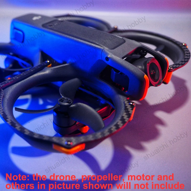 1 ensemble pour Drone DJI AVATA 2 RC, cadre de Protection blindé en Fiber de carbone, anneau de Protection Ultra-léger résistant aux chocs
