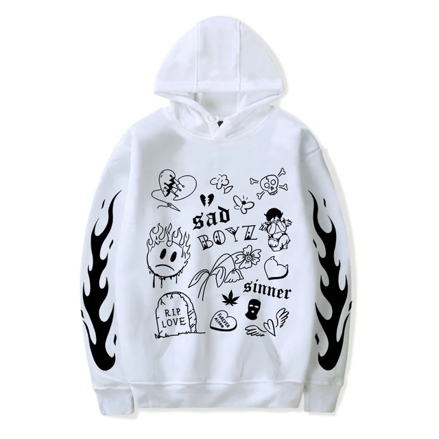 Junior H No Love Hoodies Sad Boyz Tour Singer Merch Sweatshirts Women man Winter Fashion Casual Streetwear AliExpress