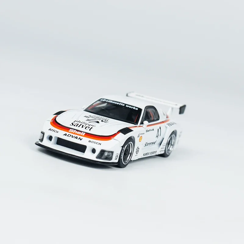 Minigt 1:64 modèle voiture RX-7 LB-Super Silhouette #41 Numero Resplugin alliage moulé sous pression véhicule #773