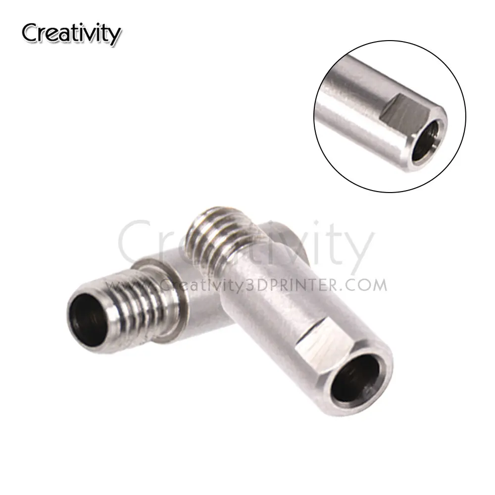 

3D Printer Chimera Extruder Heat break V6 dual hotend J-head throat length 22mm 1.75/3 mm filament for Sidewinder X1 3D Printer