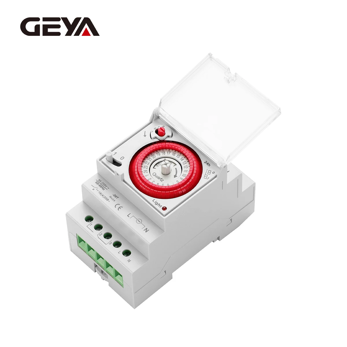 

GEYA 85-250V Mechanical Timer 24 Hour Hand auto Controller Timer Relay for Light and Equipment Industrial Time Control Switch