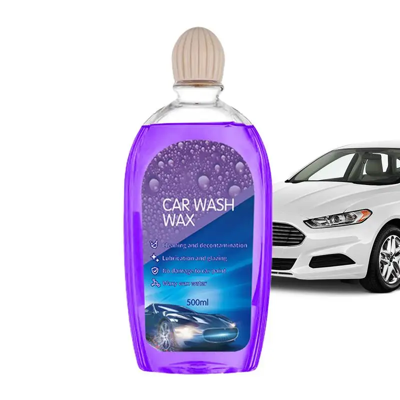 

Car Wash Cleaning Agent 500ml Auto Wash Coating Wax Foam Multi-Purpose Vehicle Cleaner For SUV Van Sedan Truck And RV