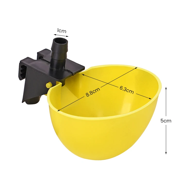 5/10/20Pcs Automatic Poultry Bird Chicken Water Drinker Bowl Poultry Chicken Drinking Bowl 9.5mm Diameter Poultry Waterer Tools