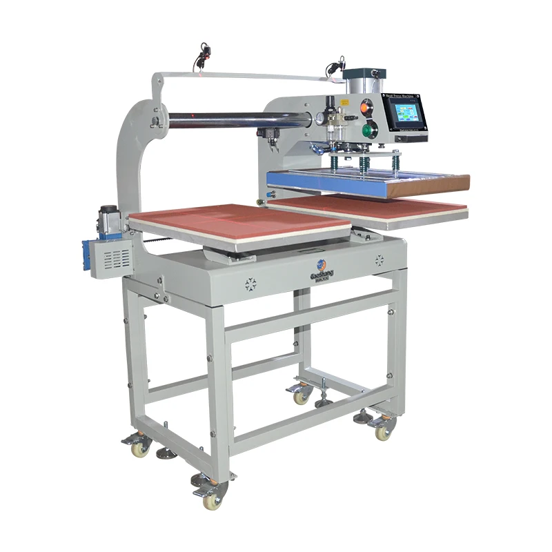 

16x24in Two-Head Automatic Heat Press Machine New Dongguan Pneumatic Tshirt Printing for Garments