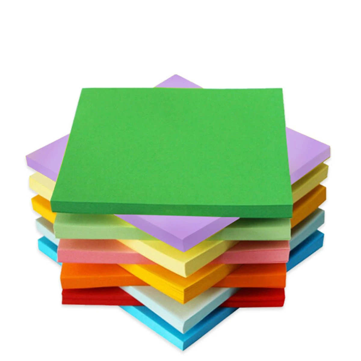 100 Sheets Of Origami Colored Paper Square Handmade Origami Crane Material Student Enlightenment Teaching Paper Learning Supplie